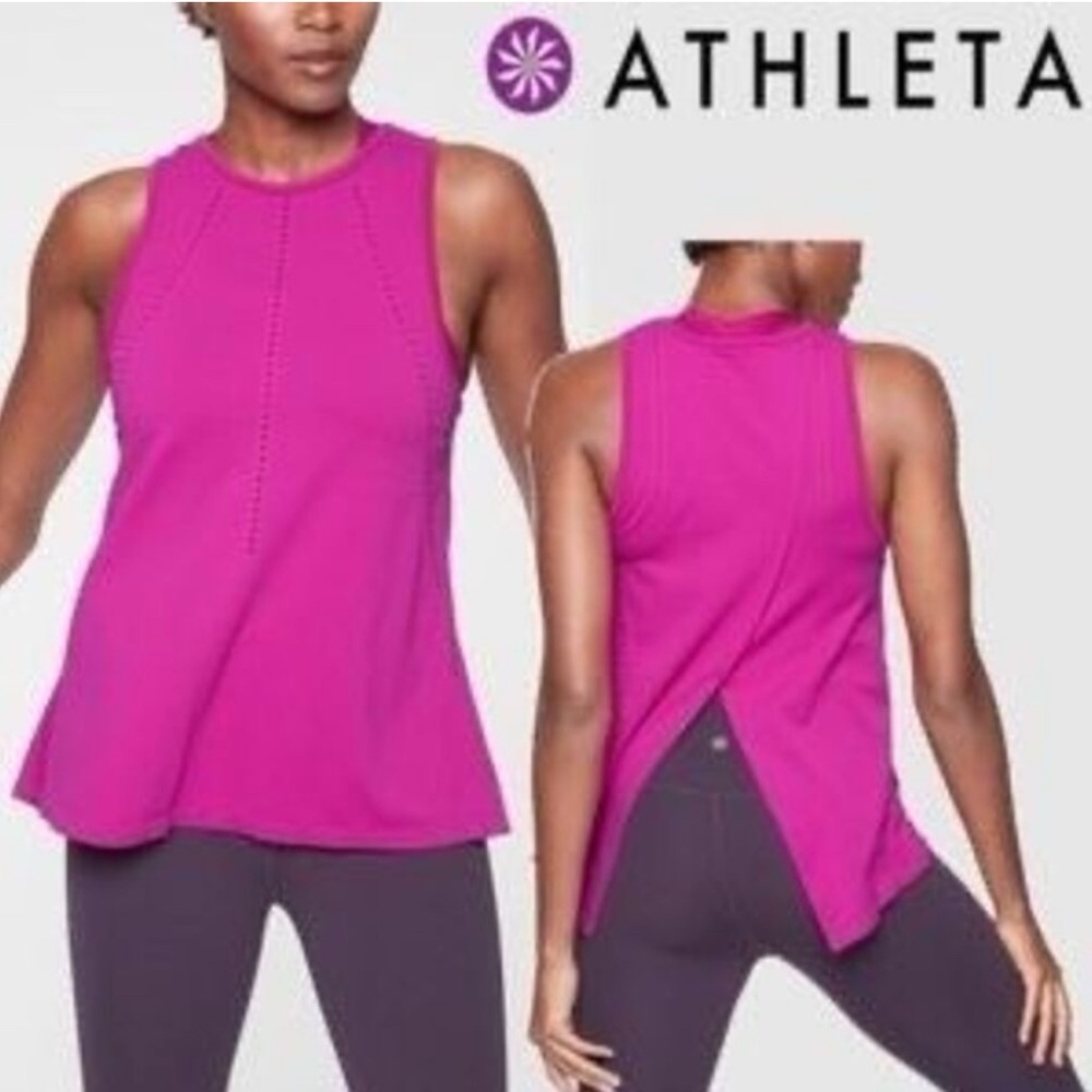Athleta Foothill Tank Magenta Size Small - Picture 2 of 6